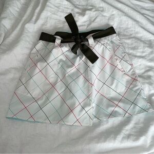 Nike Golf Tour Sz 8 Performance dri-fit skort skirt window panes White